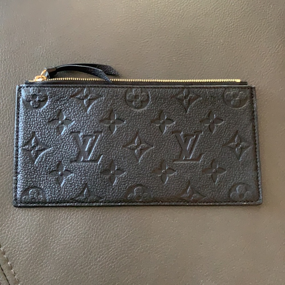 Black authentic Louis Vuitton pouch wallet